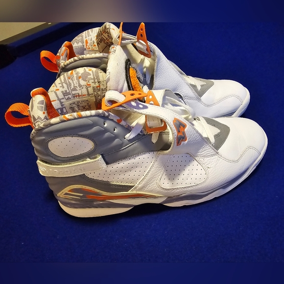 Jordan 8 orange and white - Picture 1 of 9